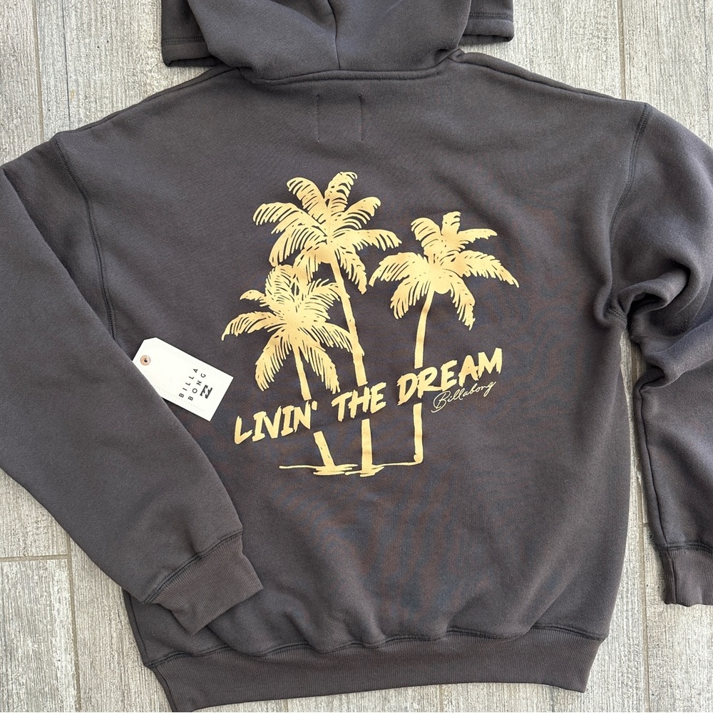 🔥🔥BILLABONG - (UNRELEASED) LIVIN THE DREAM FLEECE HOODIE SWEATSHIRT🔥🔥